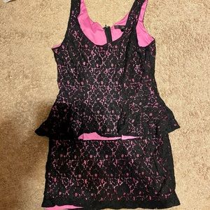 Pink & Black CUTE Cocktail Dress for Women